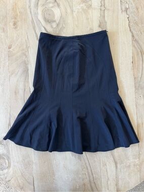 Armani Collezioni Black Flared Skirt